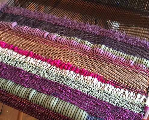 Come to Salt Spring for one ot our SAORI Weaving Retreats.
