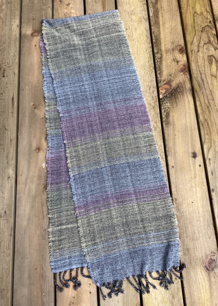 Cashmere yarn. Warp and weft